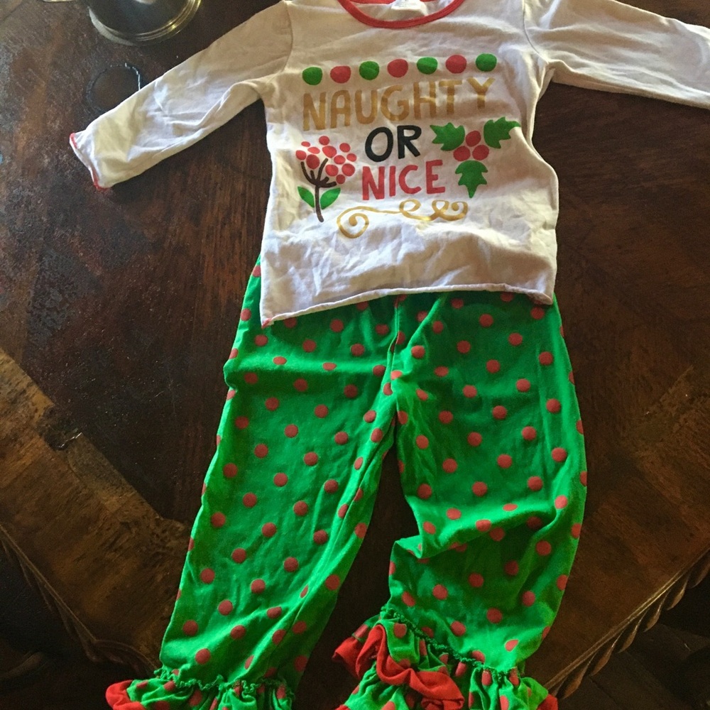 Christmas outfit from Boutique for little Girl